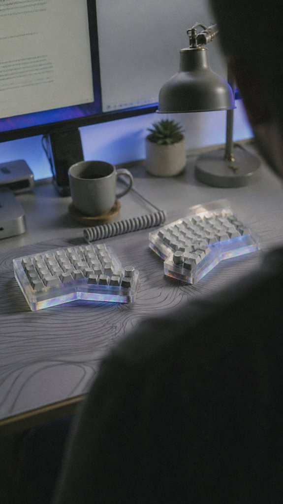 ergonomic setup and consistency