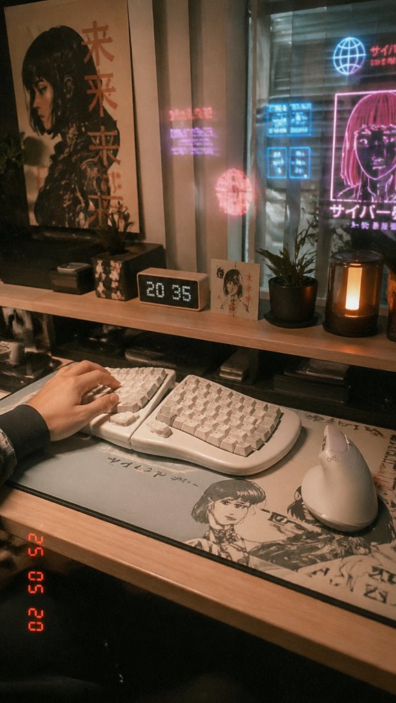 ergonomic setup prevents thumb strain