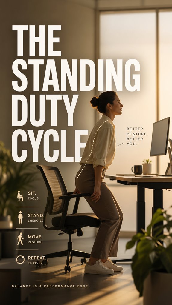 ideal standing work intervals