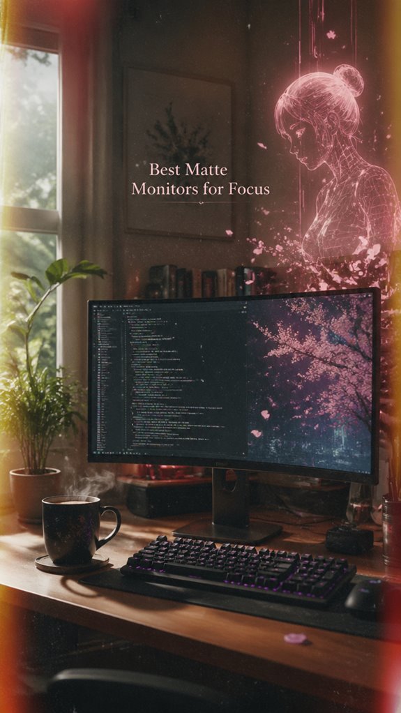 matte monitors promote focus