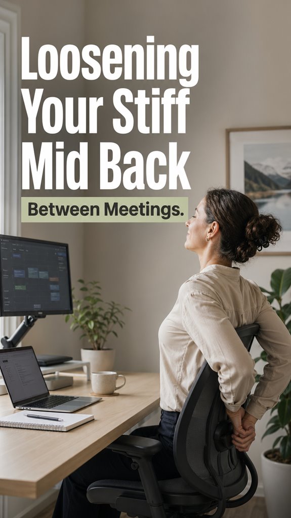 mid back stretch breaks