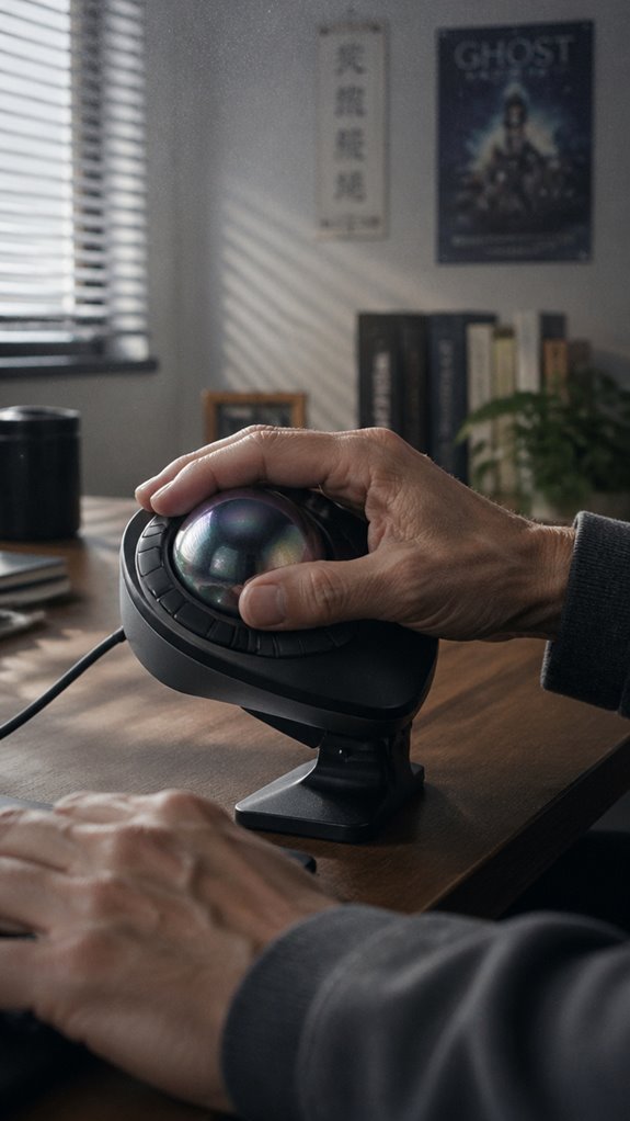 optimal ergonomic trackball setup