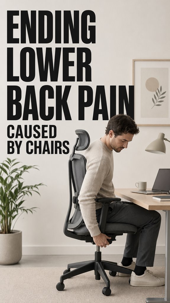 relieving chair induced back pain
