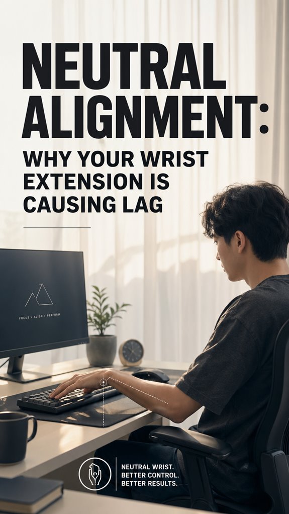 wrist extension causing lag