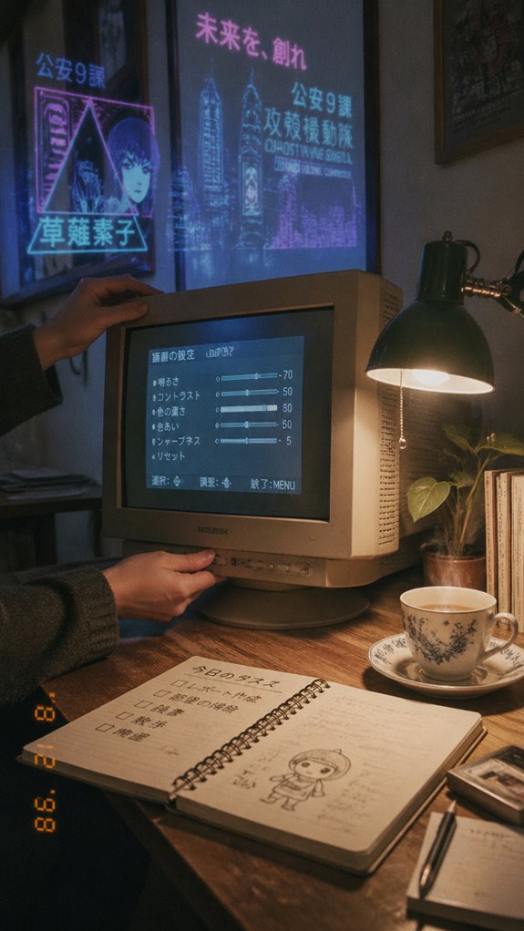 adjust screen for eye comfort