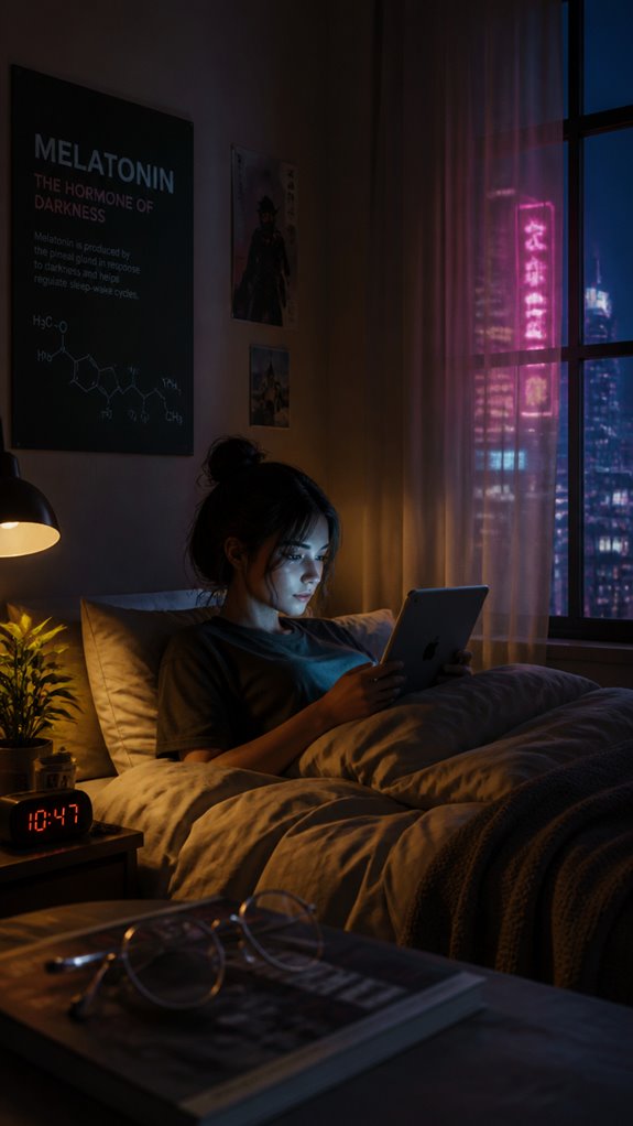 blue light suppresses melatonin