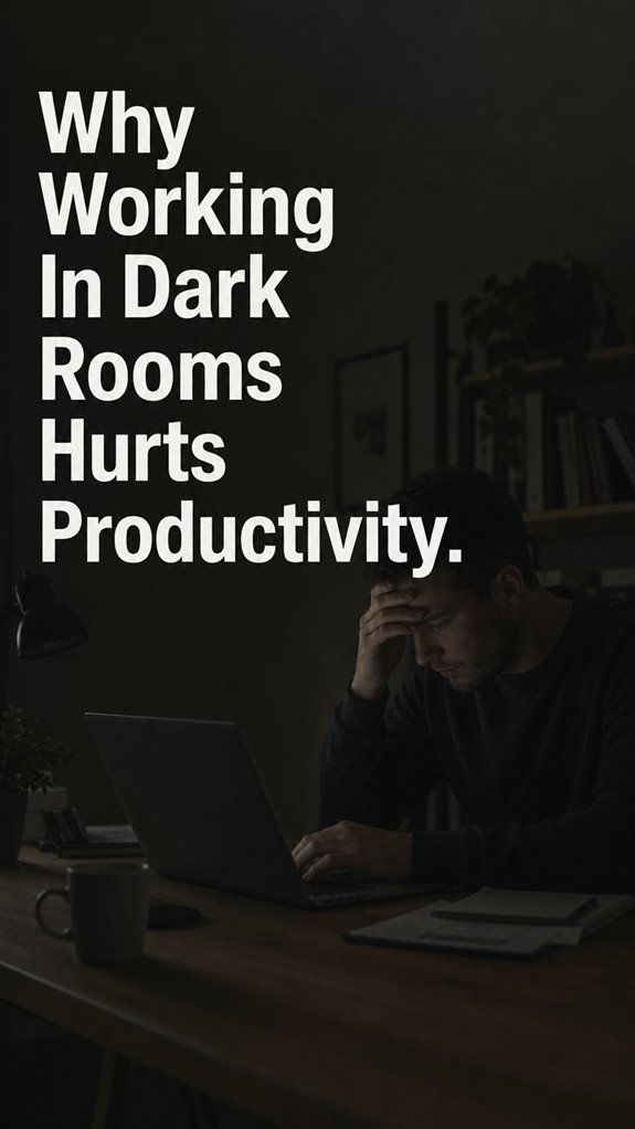 dark rooms hinder productivity