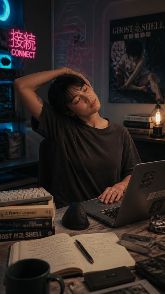laptop stretches prevent ergonomic crashes