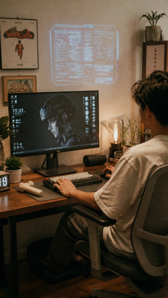 proper monitor and ergonomic placement