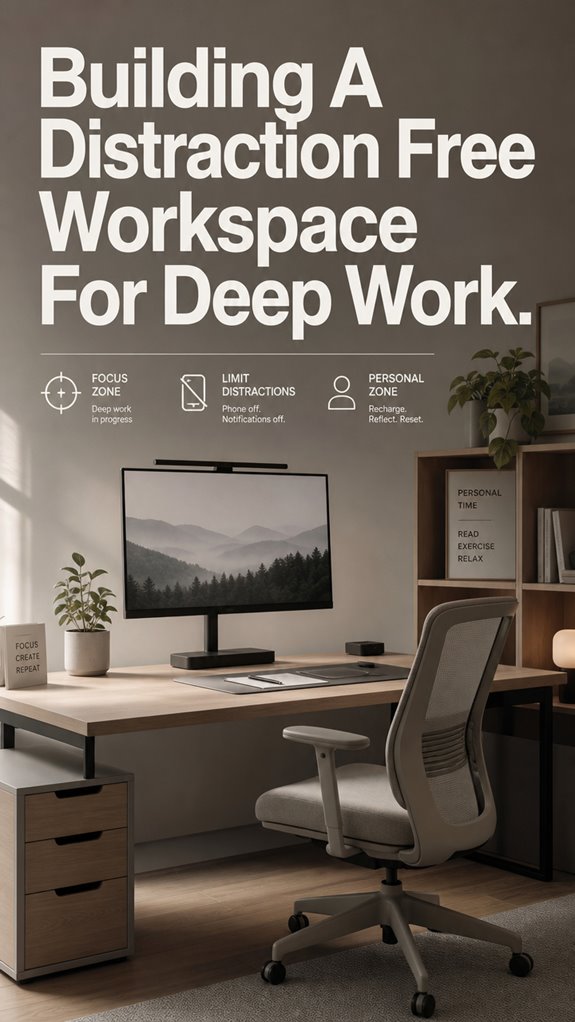 quiet focused workspace design