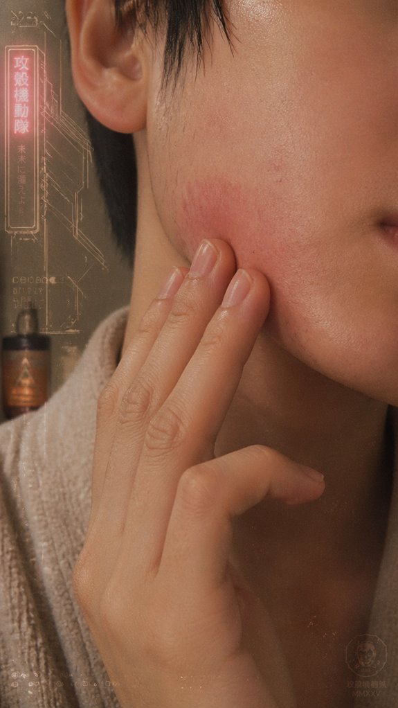 skin irritation from stress