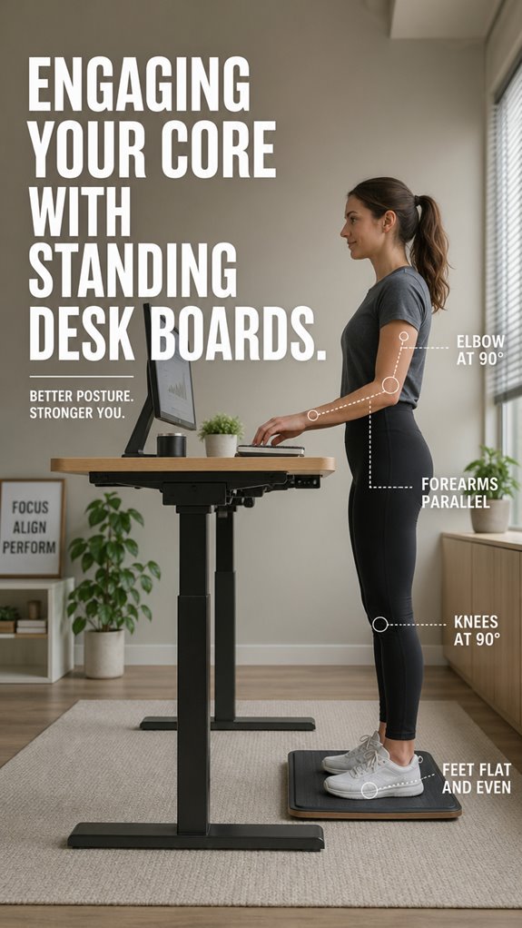 standing desk core engagement